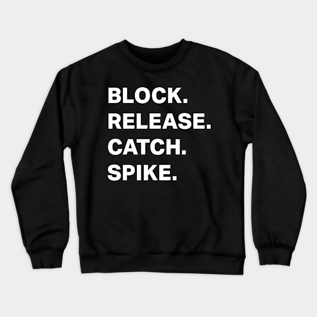 Block Release Catch Spike Crewneck Sweatshirt by deadright